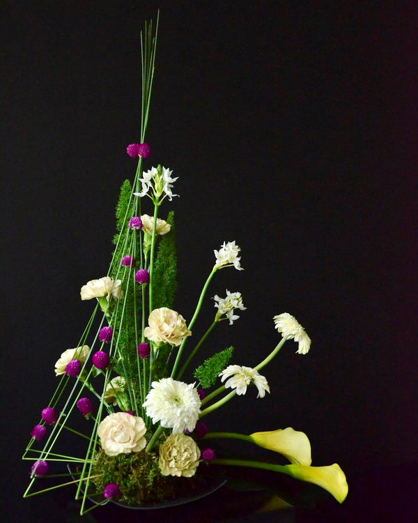 Certified Floral Designer Course, triangle design