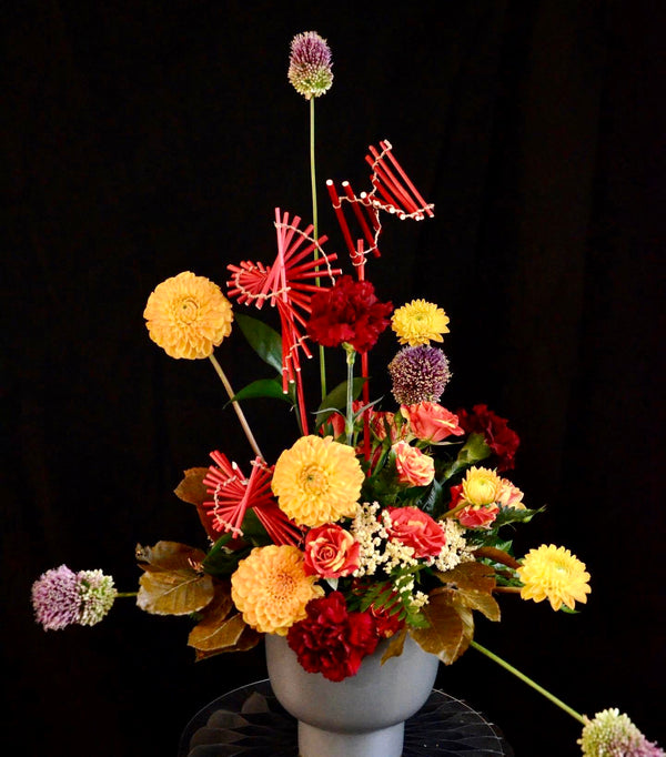 Certified Floral Designer Course, triangle design